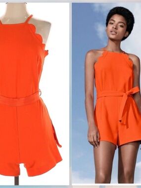 Victoria Beckham for Target Bright Orange Spaghetti-Strap Dress